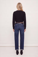 Oaklee Cable Knit Crop Sweater