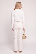 Oaklee Cable Knit Crop Sweater