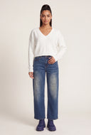 Elle Cable Knit Crop Sweater