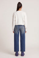 Elle Cable Knit Crop Sweater