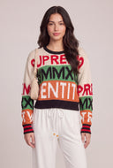 Color Block Graphic Sweater