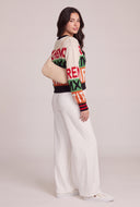 Color Block Graphic Sweater