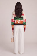 Color Block Graphic Sweater