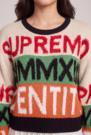 Color Block Graphic Sweater