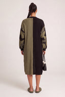Color Block Open Front Duster
