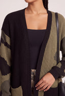 Color Block Open Front Duster