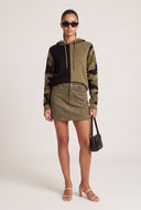 Color Block Hooded Sweater