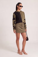 Color Block Hooded Sweater