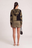 Color Block Hooded Sweater