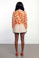 Norah Psychedelic Swirl Knit Cardigan