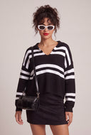 Striped V-Neck Sweater