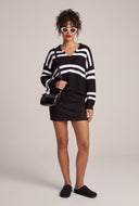 Striped V-Neck Sweater
