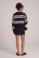 Striped V-Neck Sweater