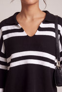 Striped V-Neck Sweater