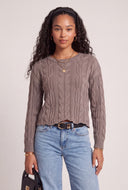 Cable Knit Long Sleeve Sweater