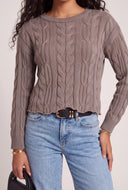 Cable Knit Long Sleeve Sweater