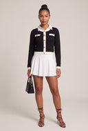 Layered Look Contrast Sweater