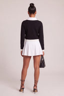 Layered Look Contrast Sweater
