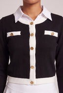Layered Look Contrast Sweater