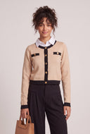 Layered Look Contrast Sweater