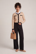 Layered Look Contrast Sweater