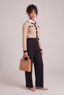 Layered Look Contrast Sweater