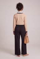 Layered Look Contrast Sweater