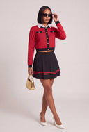 Layered Look Contrast Sweater