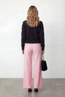 Bow Knit Button Front Cardigan