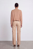 Leilani Cable Knit Open Stitch Crop Sweater