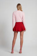 Leilani Cable Knit Open Stitch Crop Sweater