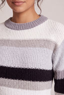 Color Block Crew Neck Sweater