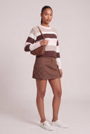 Color Block Crew Neck Sweater