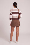 Color Block Crew Neck Sweater