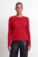Rose Eyelash Knit Sweater
