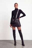 Dorothy Rib Knit Long Sleeve Turtleneck Top