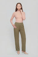 Dorothy Rib Knit Long Sleeve Turtleneck Top