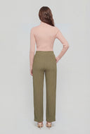 Dorothy Rib Knit Long Sleeve Turtleneck Top
