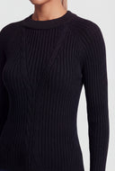 Cable Knit Crew Neck Sweater