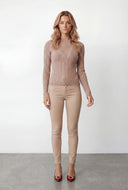 Cable Knit Crew Neck Sweater