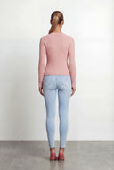 Cable Knit Crew Neck Sweater