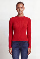 Cable Knit Crew Neck Sweater