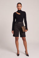 Asymmetrical Cutout Sweater