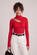 Asymmetrical Cutout Sweater