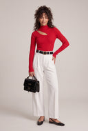 Asymmetrical Cutout Sweater