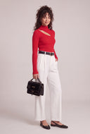 Asymmetrical Cutout Sweater