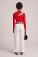 Asymmetrical Cutout Sweater