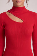 Asymmetrical Cutout Sweater