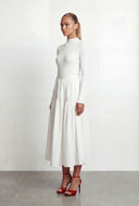 Lettuce Edge Mock Neck Knit Top