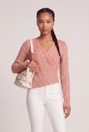 Asymmetrical Faux Wrap Sweater